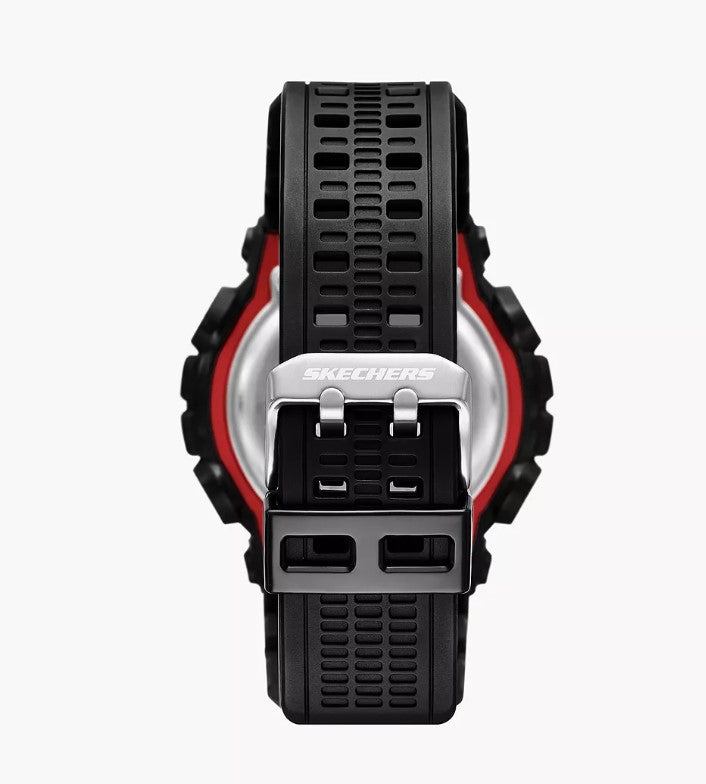 Skechers MacAfee Digital Black Polyurethane Watch