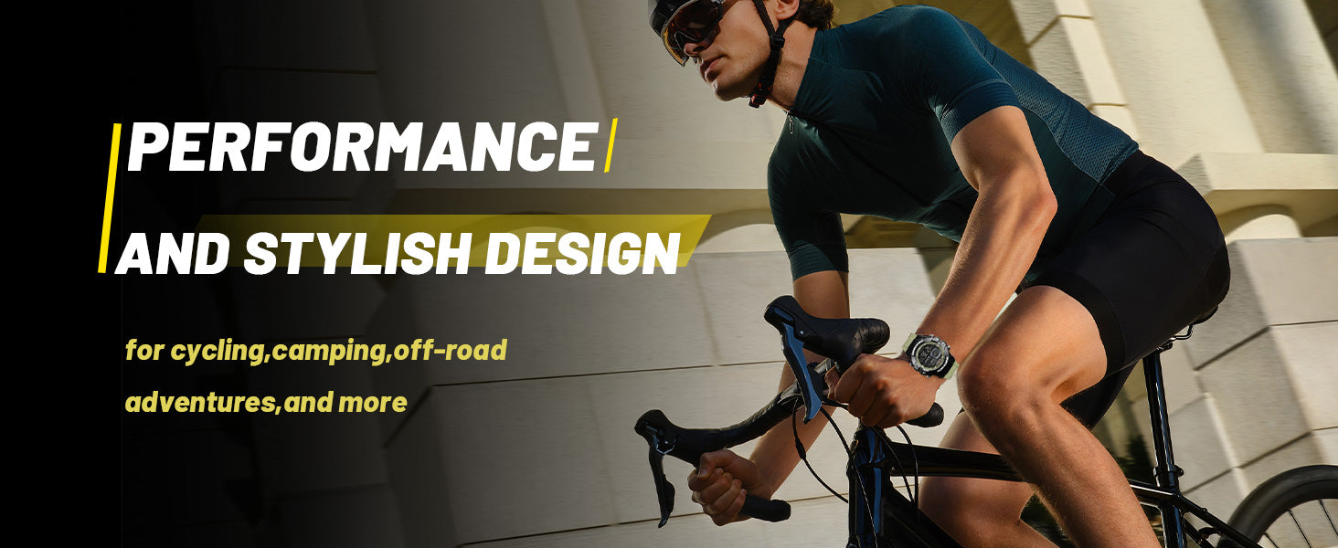 Digital Sports Watches for Men,Chronograph, 5ATM Waterproof,Rubber Strap Wrist Watch