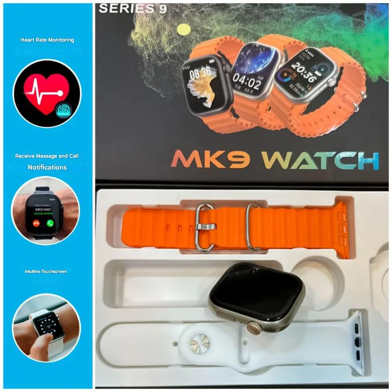 MK9 (Series 9) Ultimate Premium Smartwatch With Stunning 2.5″ Display, Health Tracking, NFC & Wireless Charging